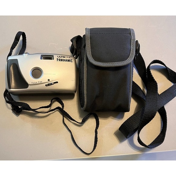 Vintage Ultronic Panoramic Camera 35mm Film Point & Shoot Silver & carrying case - Picture 8 of 8
